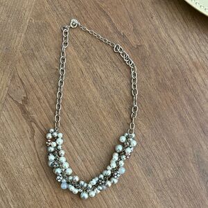 Loft festive Silver Pearl Necklace